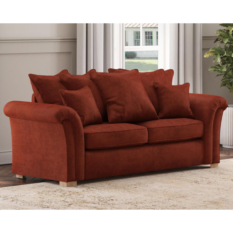 Castleacre Three Seater, Scatter Back, Marmalade