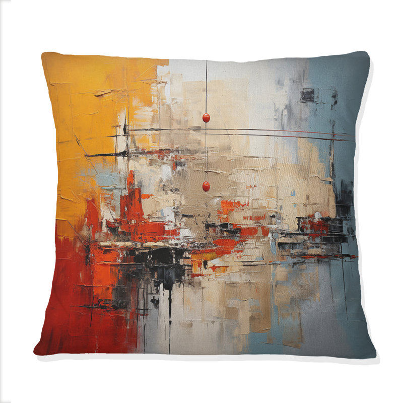 Coussin Harmonious Hybrid I - Abstract Collages