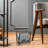Metal Black Standing Magazine Rack