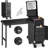 Rolling Portable Manicure Table With 3 Drawers, Mirror & Nail Polish Organizer, Lockable Makeup Train Case With Foldable Nail Desk-1797880767