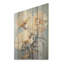 Œillets beiges sur fond bleu - œillets, art mural sur bois de pin naturel-352455544