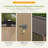 10 Ft. W X 12 Ft. D Outdoor Metal Storage Shed With Frame-104590396