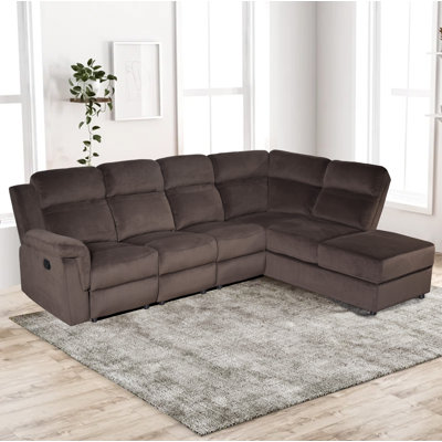 2-Piece Upholstered Reclining Chaise Sectional
