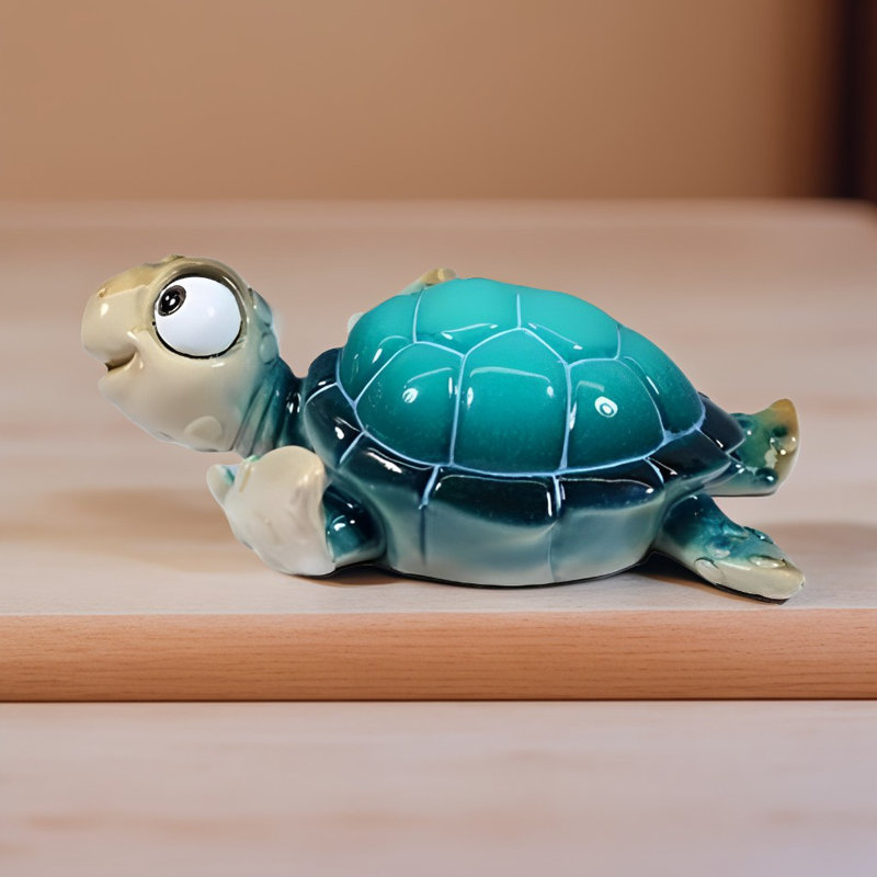 8.5"W LED Sea Turtle Figurine