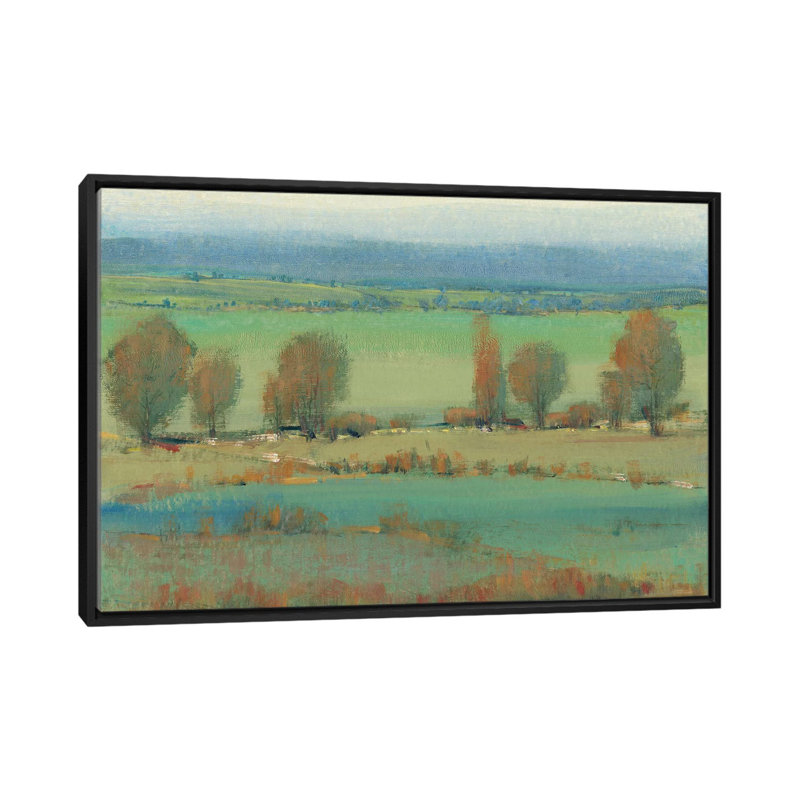 « flat terrain ii », reproduction de photo sur toile, H 18 po x l 26 po x P 1,5 po, Toile avec cadre noir, Pas de tapis