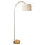 Thackinh Floor light finished in Warm Brass and Cream