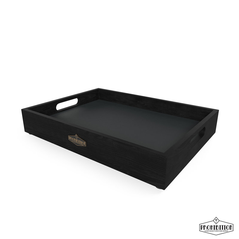 Prohibition Series Tray By RAM Game Room, Black