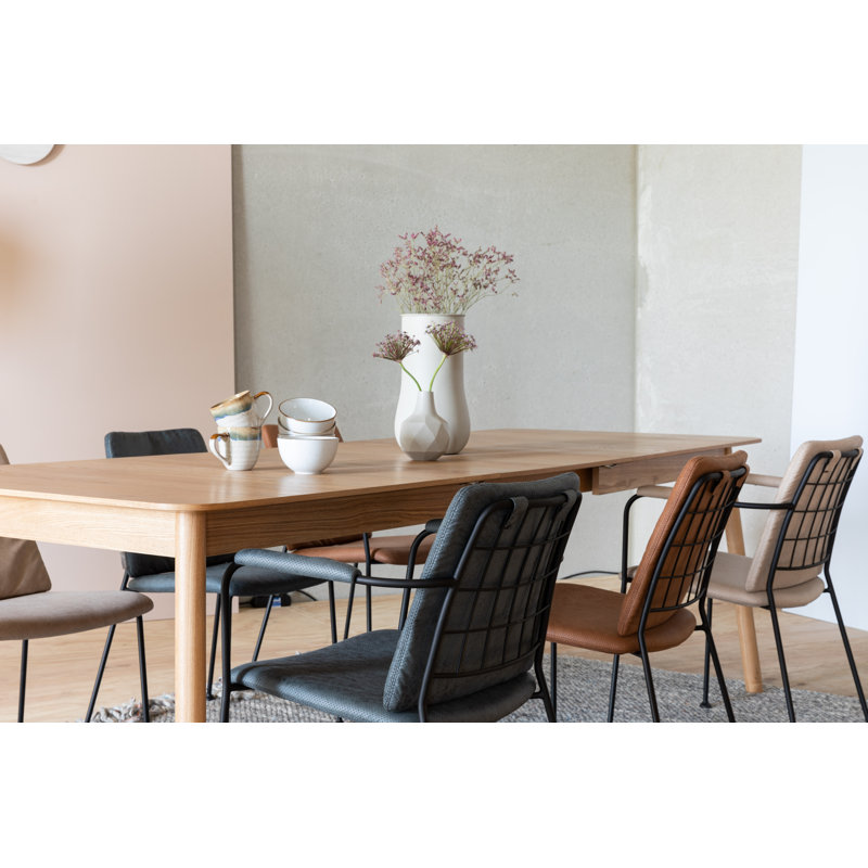 Benson Upholstered Dining Chair, Gray Blue