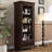 Brownness Solid Wood+Glass Display Cases
