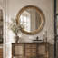 Keges Round Metal Wall Mirror