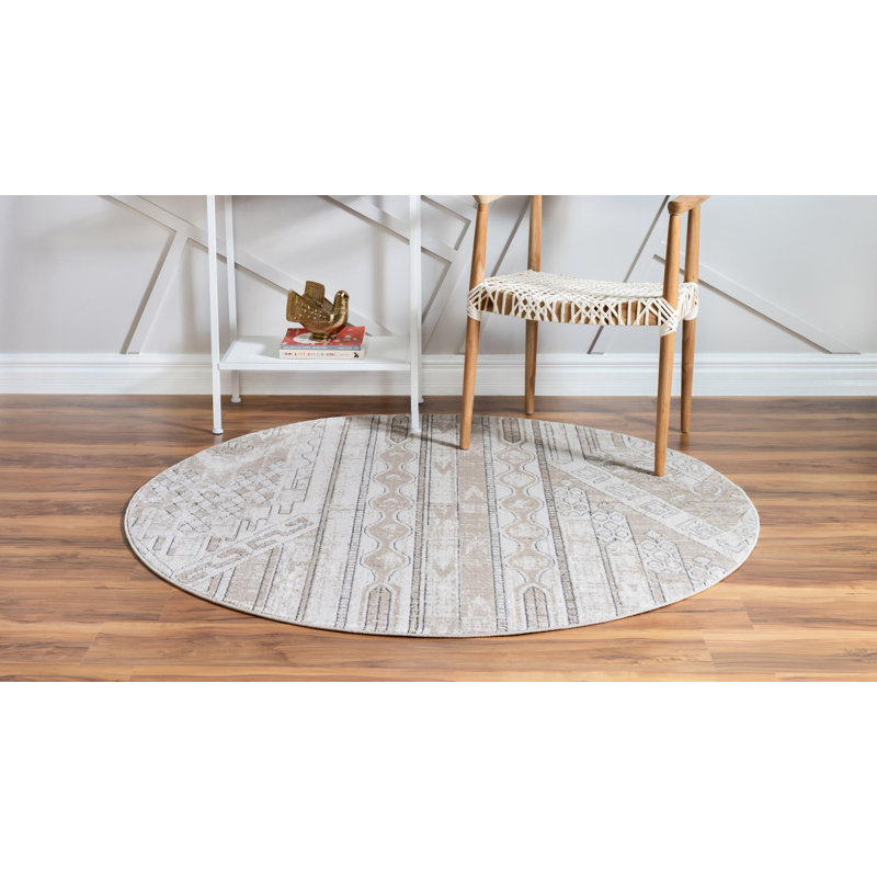Wenden Moroccan Indoor Rug, Round 4'1"