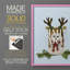 «Christmas Fluffy Owl and Antler», reproduction encadrée - bois massif-2070233271-2070233268