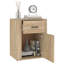 Karinn 50cm W Manufactured Wood Bedside Table-1365219961