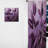 Purple Leaves Plum Precision II - Leaves Curtain - Room Darkening Floral Curtain - 1 Panels-107567238