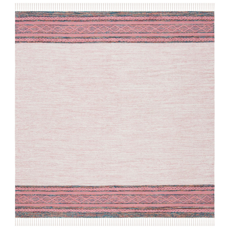 Montauk Hand Loomed Cotton Rug, Square 6'