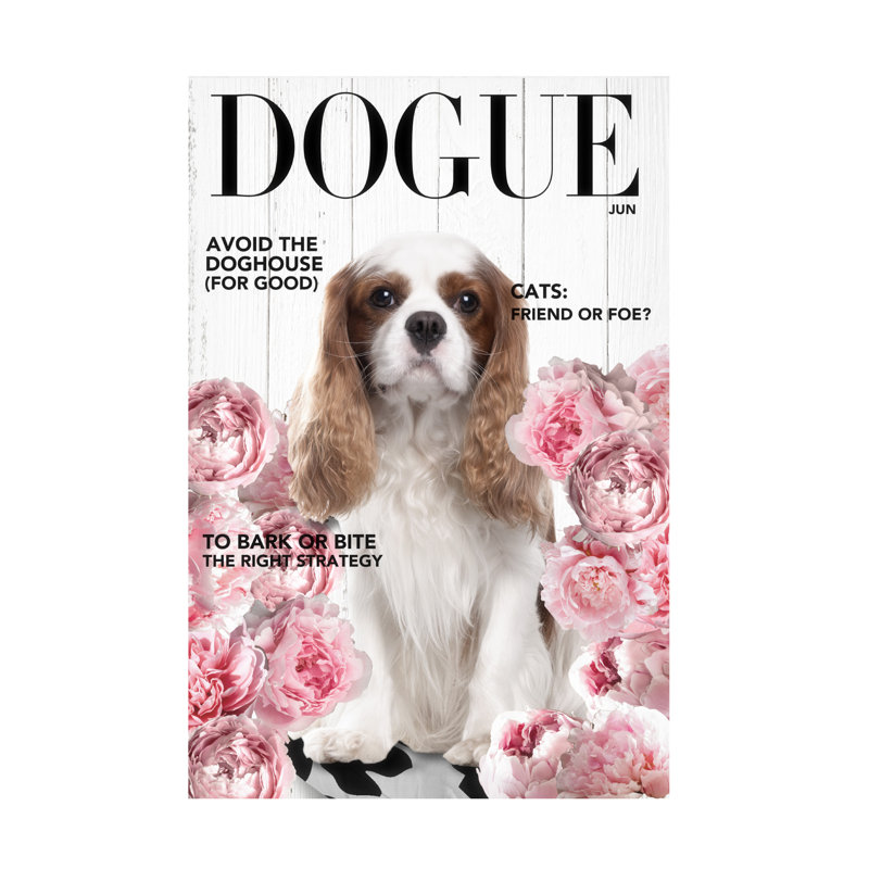 Art sur toile Sasha Dogue, H 12 po x l 19 po