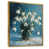 Toile avec cadre flottant or