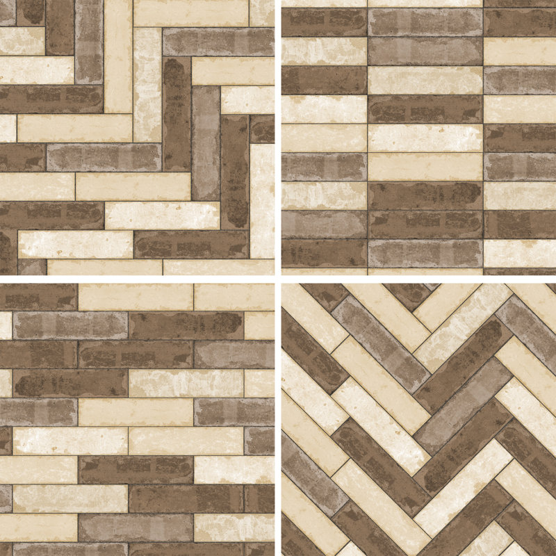 Brickyard 3 In. X 12 In. Porcelain Rustic Wall & Floor Tile, Beige