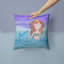 Coussin décoratif intérieur/extérieur aquarelle brunette sirène-1594875152