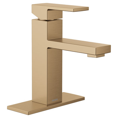 Robinet pour salle de bain à poignée simple avec drain Moen Revyl