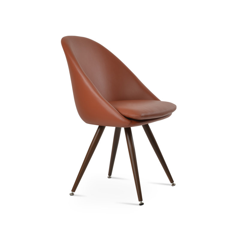 Chaise d'appoint Avanos Star, Noir, Noyer
