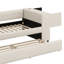Lit simple tapissier avec rangement et lit gigogne simple, ports de chargement USB-106501184