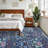 Area Rugs for Living Room, Floral Washable Rug Vintage Large Soft Botanical Non Slip Carpet Indoor Stain Resistant Floor Carpets for Bedroom Dining Room Farmhouse Nursery-2074661382-2074129254