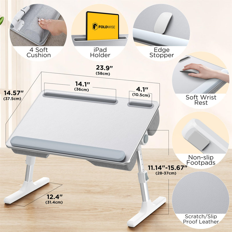 2-in-1 Bed Table & Lap Desk