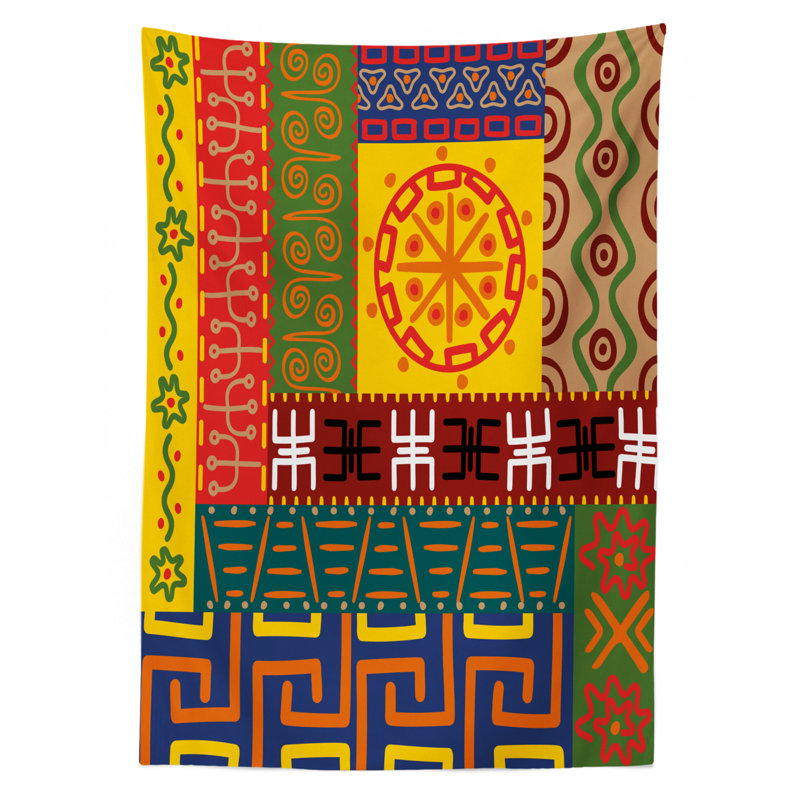Abstract Tablecloth, 90" L x 60" W