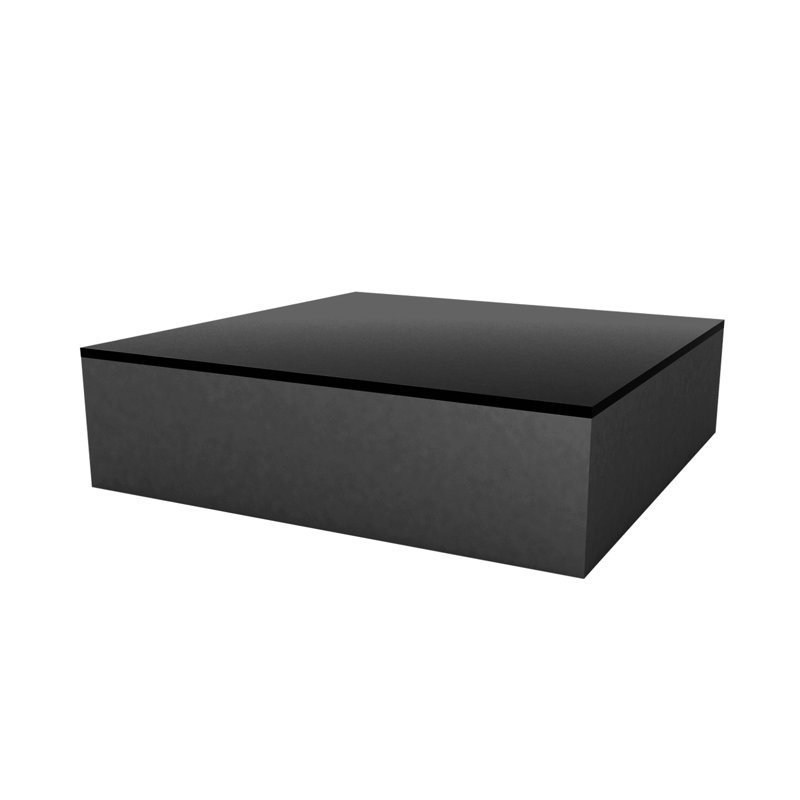 Jut Plastic Coffee Table, Anthracite, 47.25" W x 47.25" L x 12.5" H