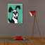 «Dog on Teal» par Irena Orlov, art mural sur toile-1317661445