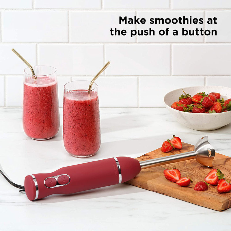 Belfry Kitchen Rockdale 2 Speed Hand Immersion Blender, Red