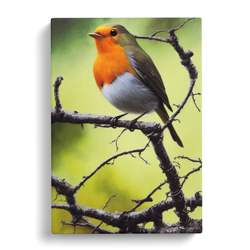Reedley Robin Bird Painting Vol.2 - Print, 50cm H x 35cm W