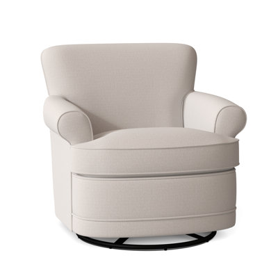 Maxton 32" Wide Polyester Swivel Armchair by Braxton Culler