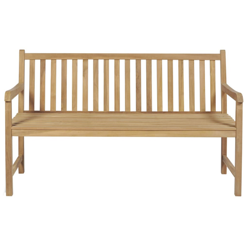 Banc de jardin en teck Brathewaite, gris