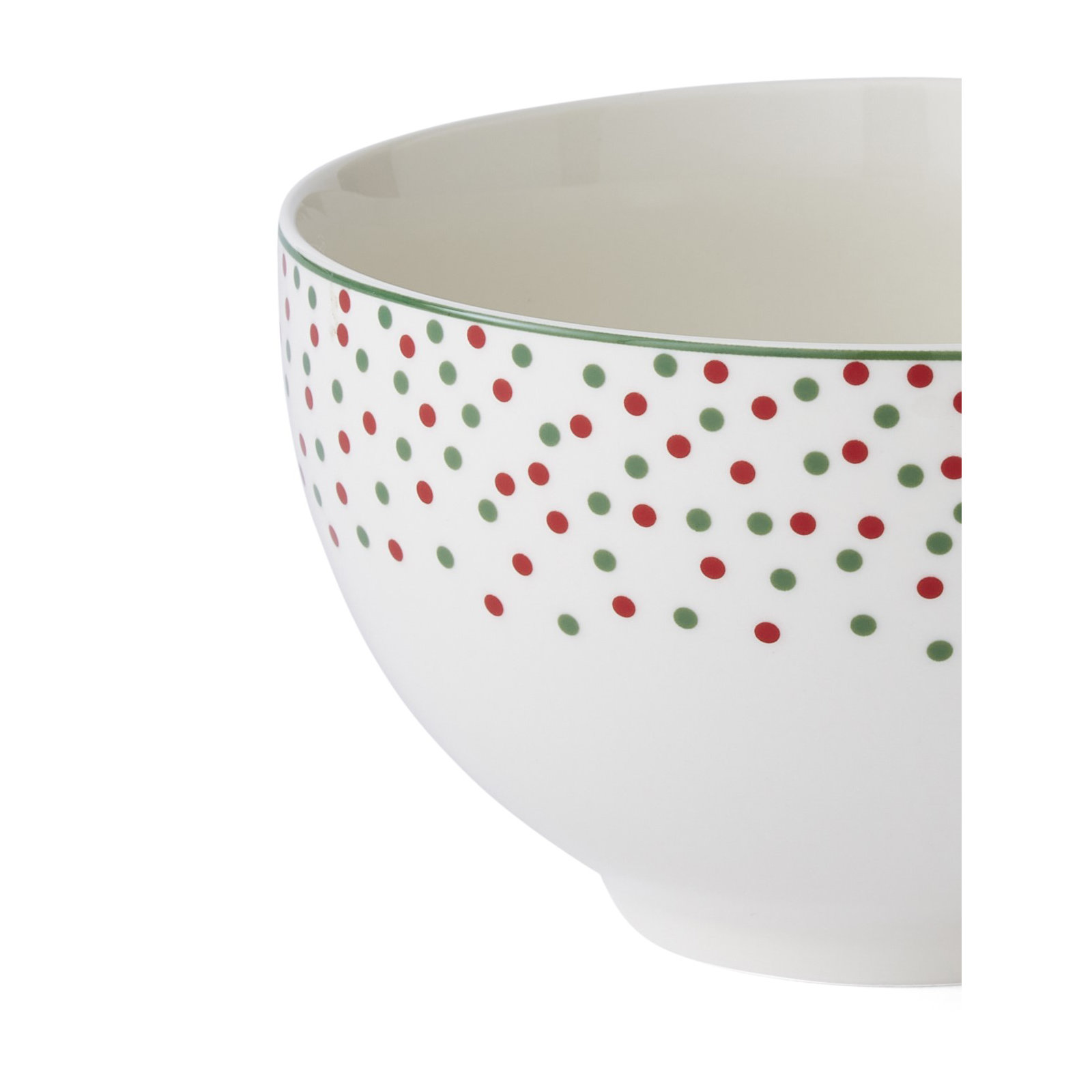 Spode Christmas Tree Polka Dot Rice Bowl