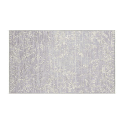 Tapis blanc lavable à la machine