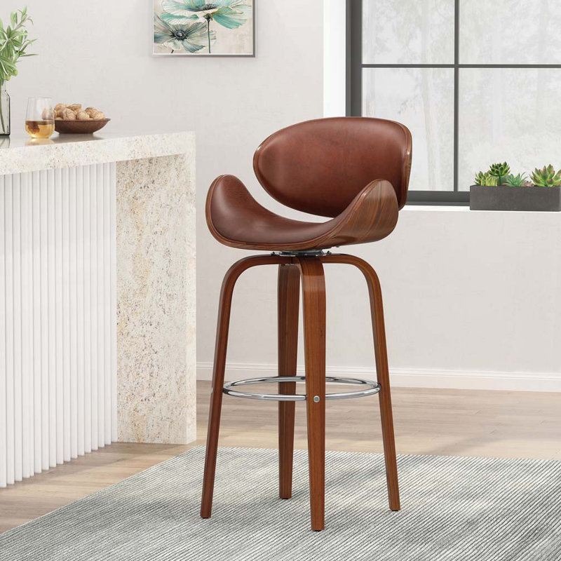 Swivel Bar Stools, Brown