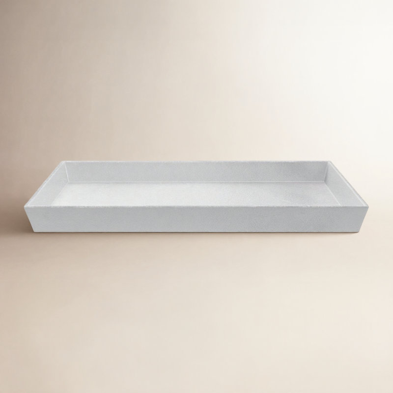 Aluminum Tray, 1.5" H x 18" W x 14.25" D, Gray