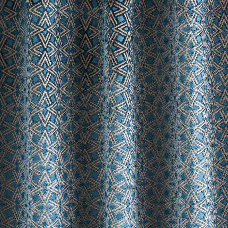 Oscar Room Darkening Curtain Single Panel, Width 138 x Drop 280cm