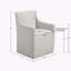 Chaise pivotante à jupe-2062695893