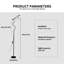 184 cm LED Task/Reading Floor Lamp