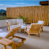 5 Piece Laguna Lounge Chair & Ottoman Seating Group with Sunbrella Cushions