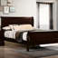 Lit double en bois massif cerisier pour chambre à coucher Grace