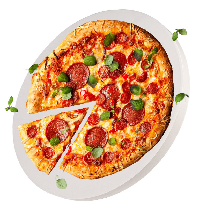 Belfry Kitchen Karval Cordierite, Ceramic Pizza Stone, 2cm H x 38cm W x 38cm D