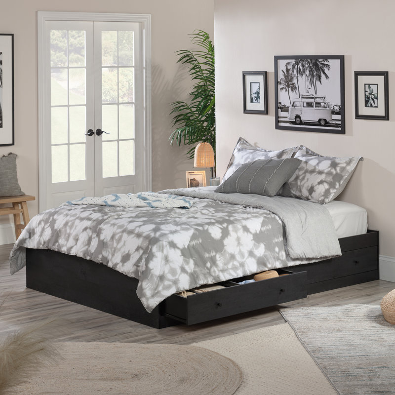Platform Storage Bed, Oak