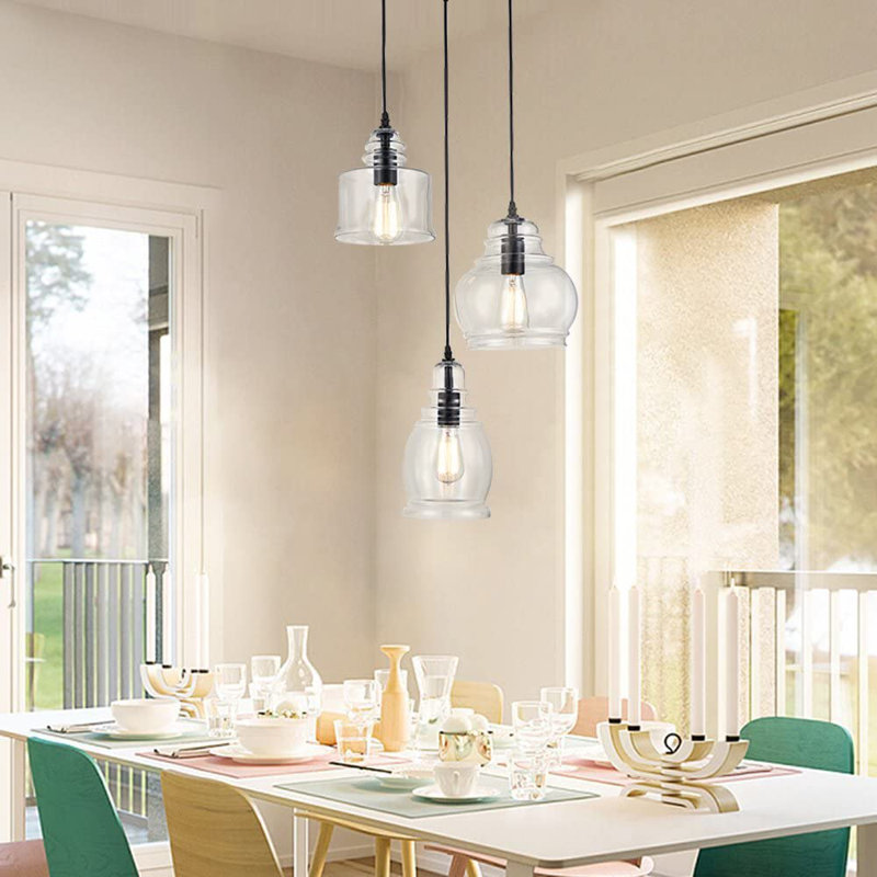 Luminaire suspendu en forme de cloche à 3 lumières Dryer