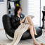 Modern Upholstered Rocking Chair-107402459