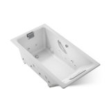 Tea-for-Two® 66" x 36" Drop-In Effervescence Whirlpool Bath with Spa/Massage Package