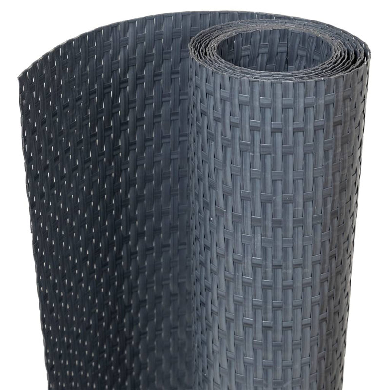 Catrenia Polyethylene Balcony Privacy Screen, 1000cm W x 90cm D, Anthracite
